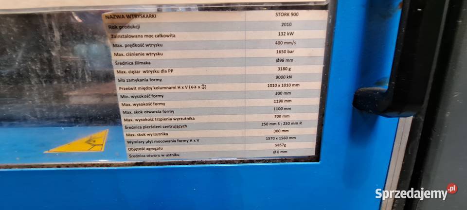 Wtryskarka Stork 9000 łódzkie Łowicz sprzedam