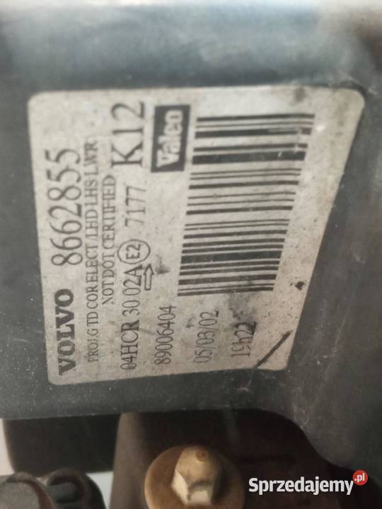 LAMPA PRZÓD LEWA EU 8662855 Volvo S80 I 19982006 osobowe