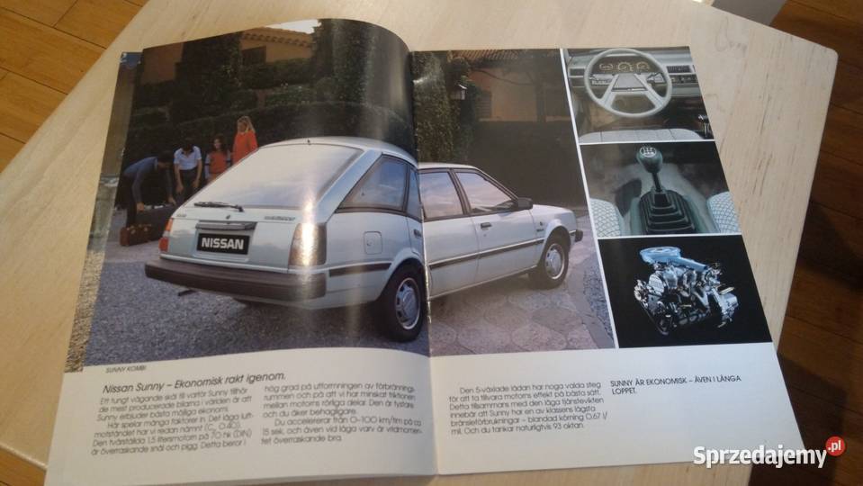 Nissan Sunny prospekt 1984 Pabianice
