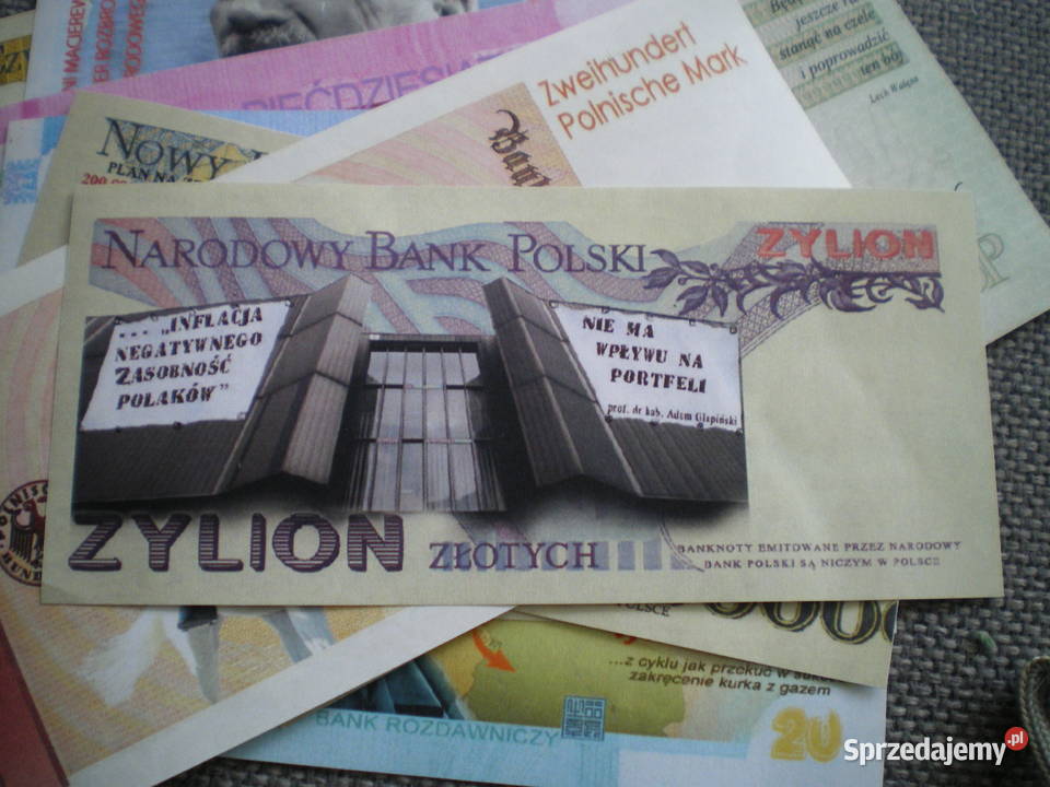 zestaw śmiesznych banknotów opolskie Strzelce Opolskie sprzedam