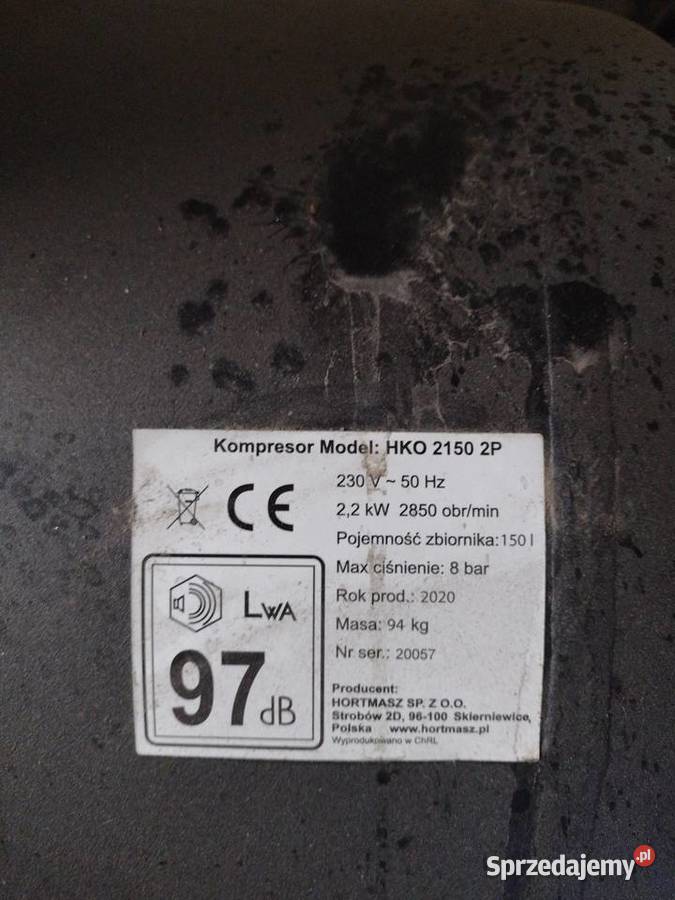 Kompresor 150l Gostyń sprzedam