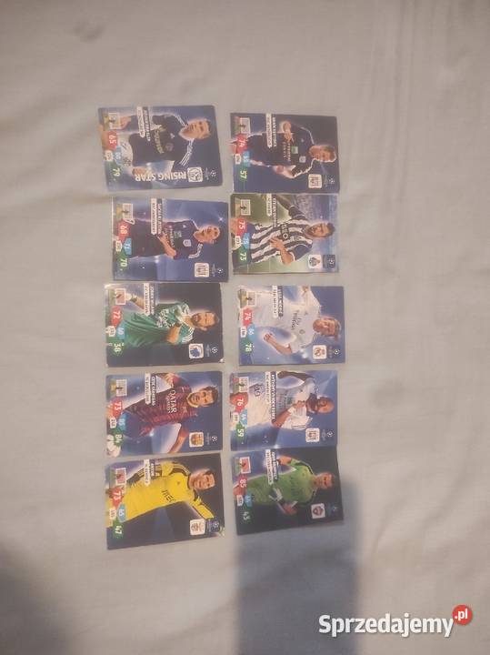 karty piłkarskie uefa chmapions leauge adrealyn lubuskie sprzedam