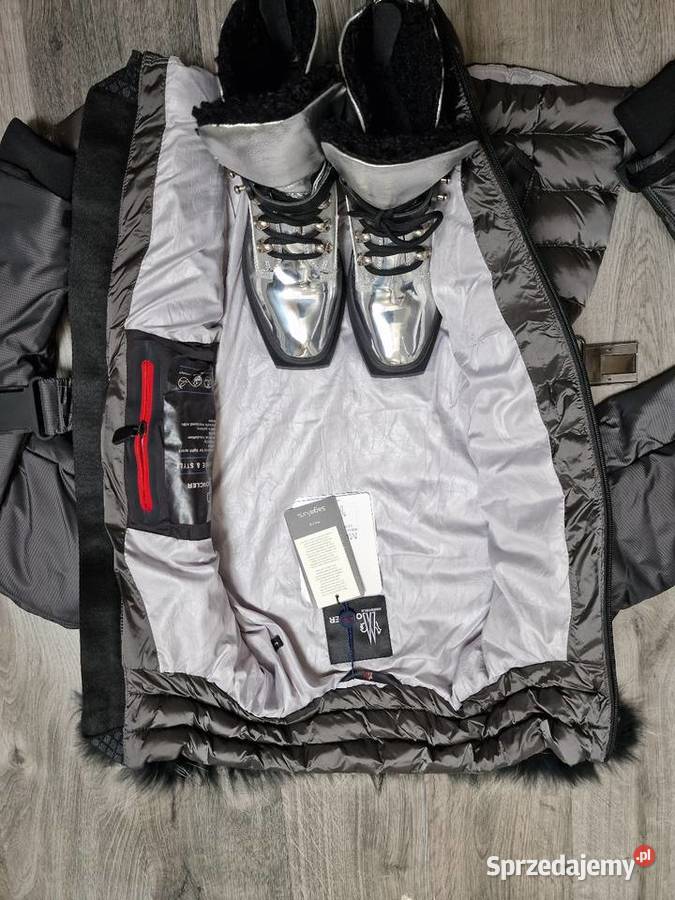 Kurtka Moncler Taliowa Xs S Szara Inny materiał Żywiec