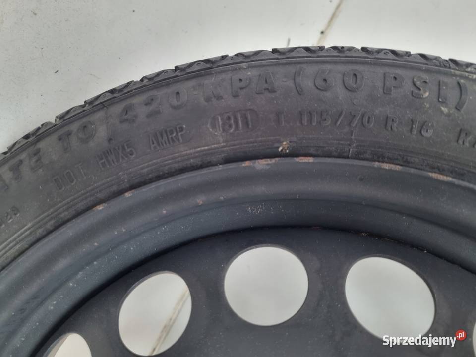 KOŁO ZAPASOWE DOJAZDOWE Opel Astra J K 11570 R16