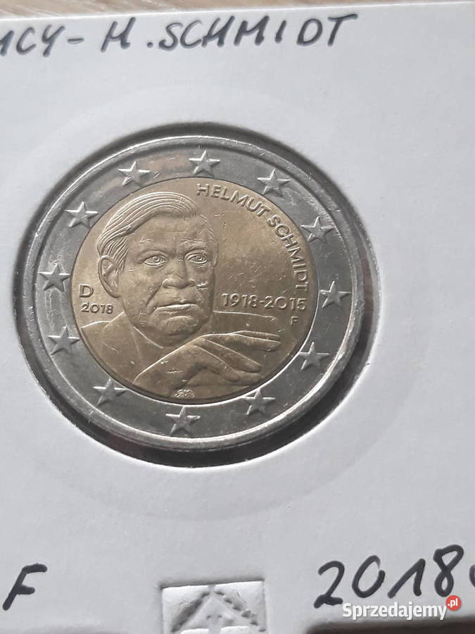 2 Euro Helmut SchmidtNiemcy2018 r men AF i G Konin sprzedam