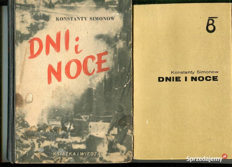 Dnie i noce Konstanty Simonow 2 wydania Rok wydania 1949