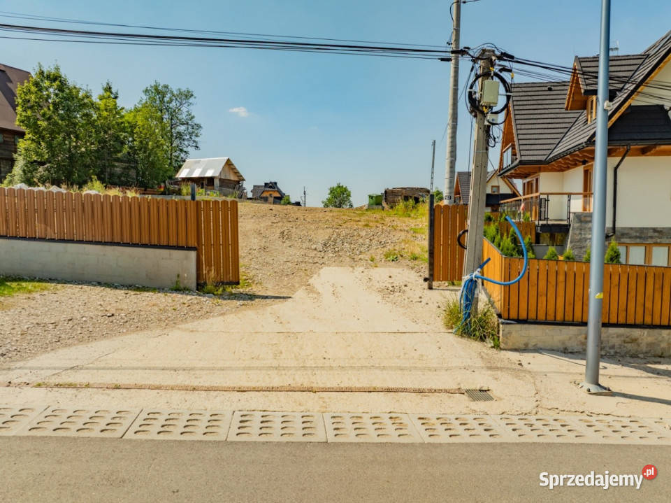 Działka z pozwoleniem na 4 domy Zakopane 2230 m metalowe