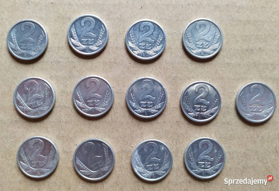2 x 13 sztuk aluminium PRL OBIEGÓWKI PRL