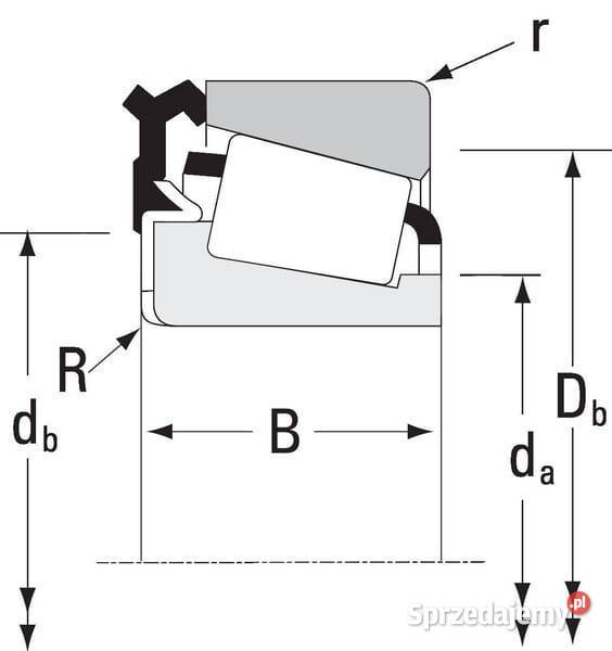 Łożysko wałeczkowostożkowe LM48500LALM48548 Kamionna