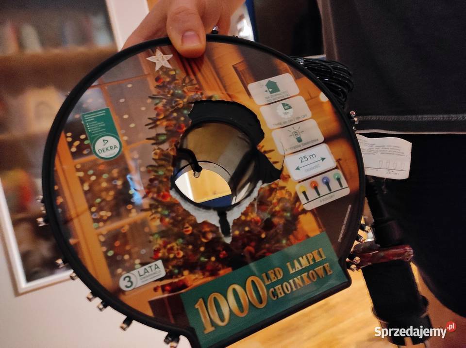 Zestaw 1000 lampek LED na szpuli Dom i Ogród
