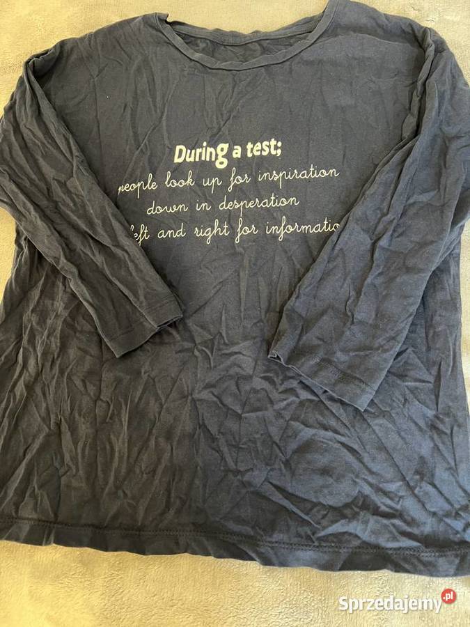 Bluzka z 34 rękawem granatowa podkarpackie Jasło sprzedam