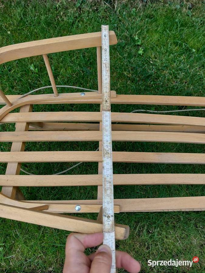 Drewniane sanki z oparciem małopolskie Kraków sprzedam