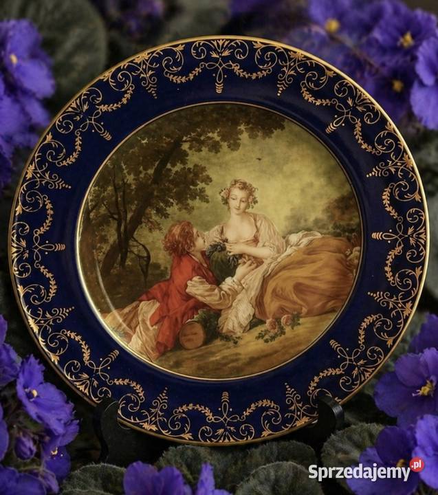 Piękny talerz dekoracyjny z wizerunkiem