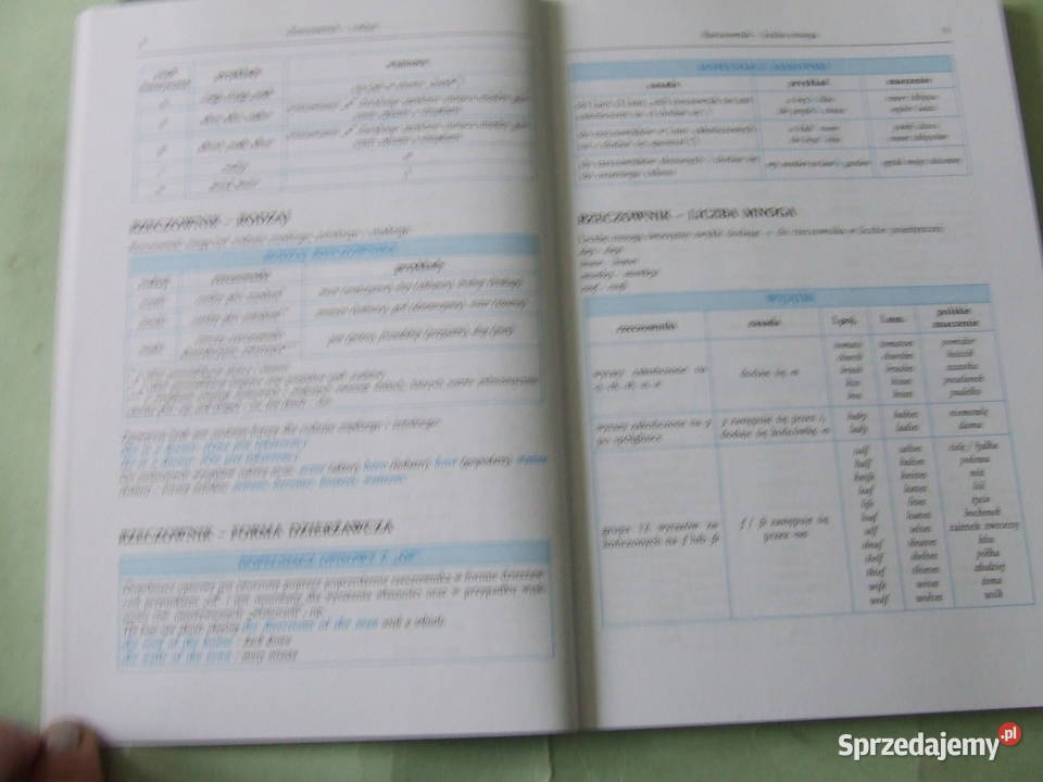 Gramatyka języka angielskiego Tablice język dolnośląskie Oborniki Śląskie