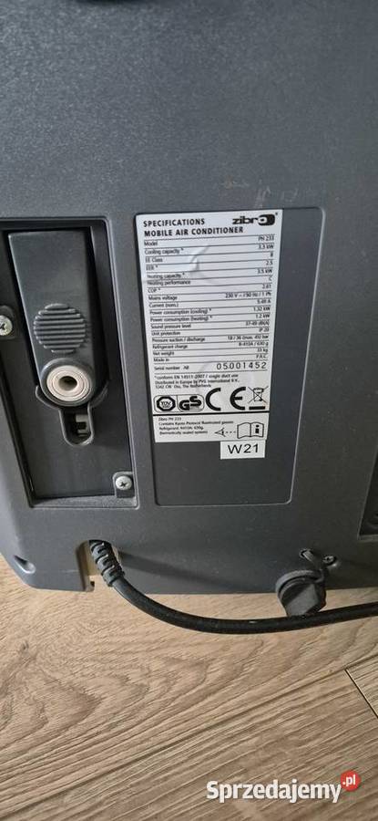 Duży przenośny klimatyzator osuszacz Zibro p227 Klepacze