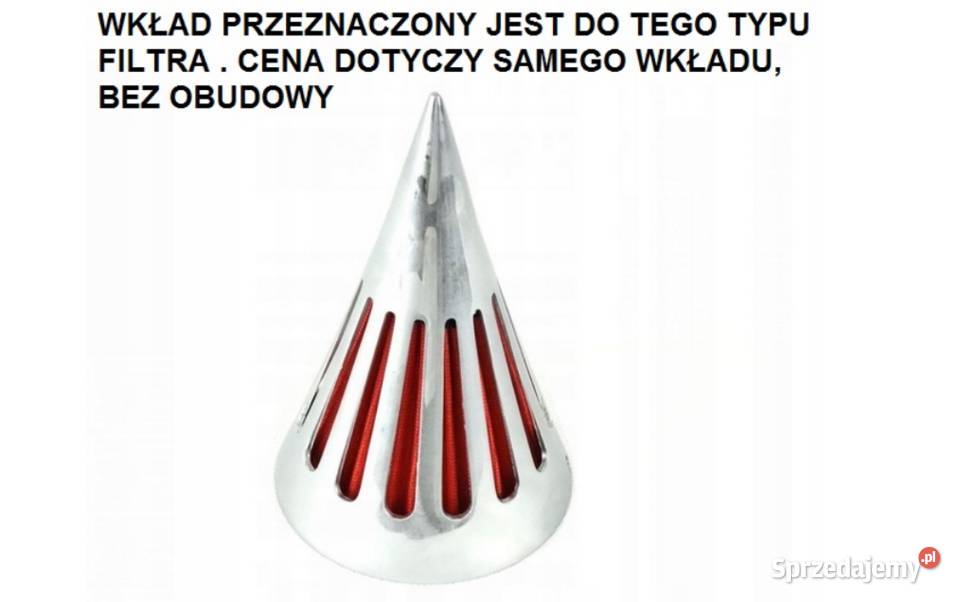 WKŁAD DO FILTRA POWIETRZA STOŻEK VTX VZR HD INNE Mysłowice sprzedam