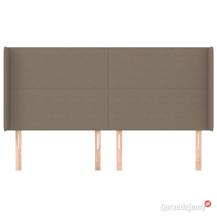Zagłówek uszak kolor taupe 163x16x118128 tkanina Warszawa