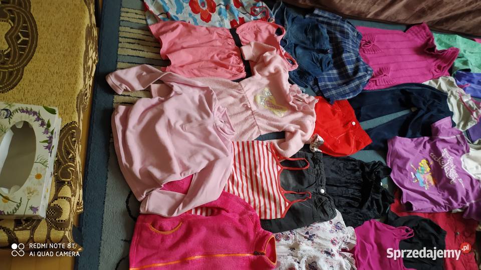 ubrania dziewczęce rozmiar 122 128 paka ubrań 62 Poznań