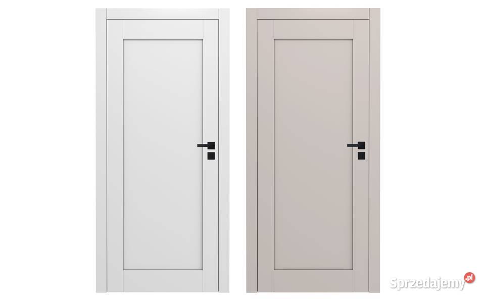 Białe Drzwi bezprzylgowe ELEGANCE zamek 80cm Poznań sprzedam
