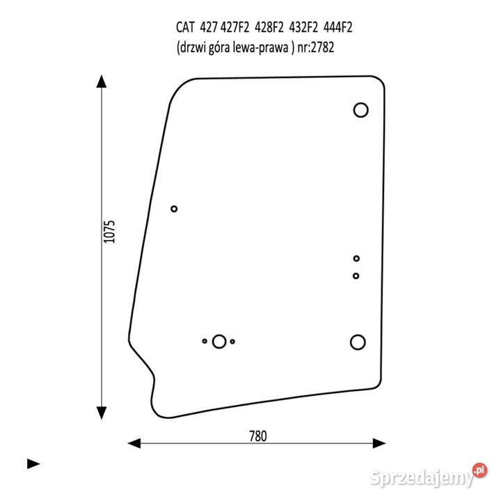 SZYBA DRZWI CAT 427 F2 428 F2 432 F2 444 F2 sprzedam
