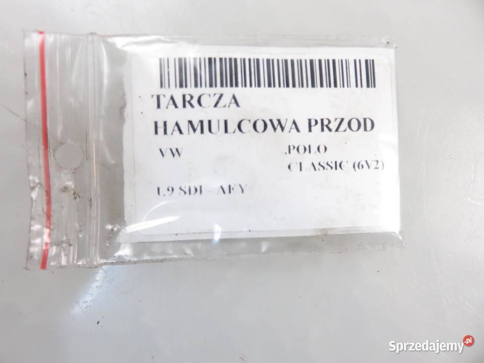 TARCZE HAMULCOWE PRZÓD VW POLO CLASSIC 19 SDI