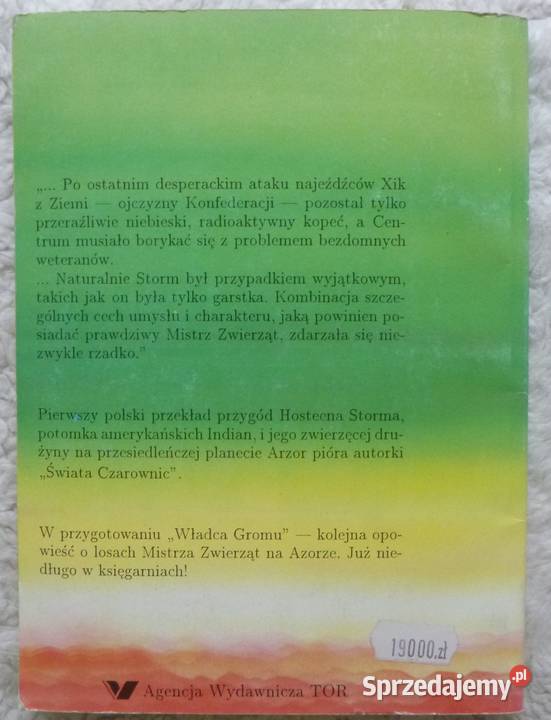 Mistrz zwierząt Andre Norton miękka Warszawa sprzedam