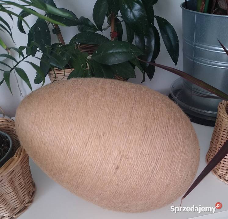 Jajko Duże Egg Jajo styropianowe 30 sznurek juta Pozostałe Gdańsk