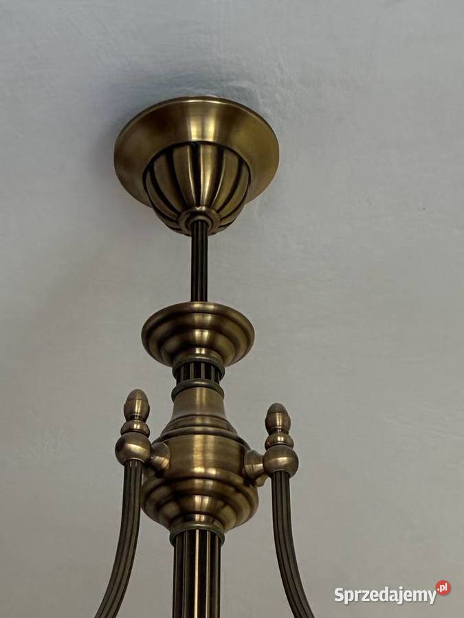Lampa wisząca żyrandol w stylu retro z mosiądzu Warszawa