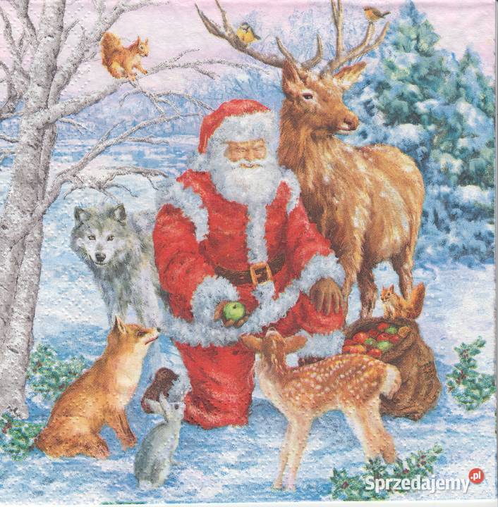 Decoupage serwetki MIkołaj Boże Narodzenia Skarżysko-Kamienna