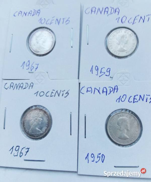 KANADA10 CENTS19761976 r1960 r1959 r SREBRO mazowieckie Legionowo sprzedam