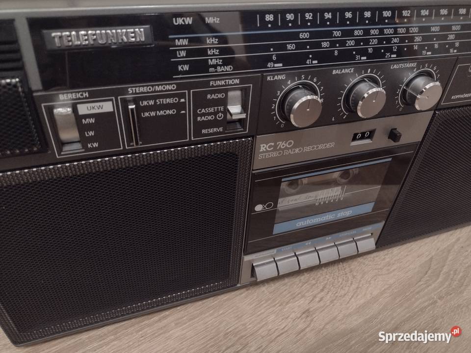 Radiomagnetofon Telefunken RC760 z Bluetooth TOP Żukowo