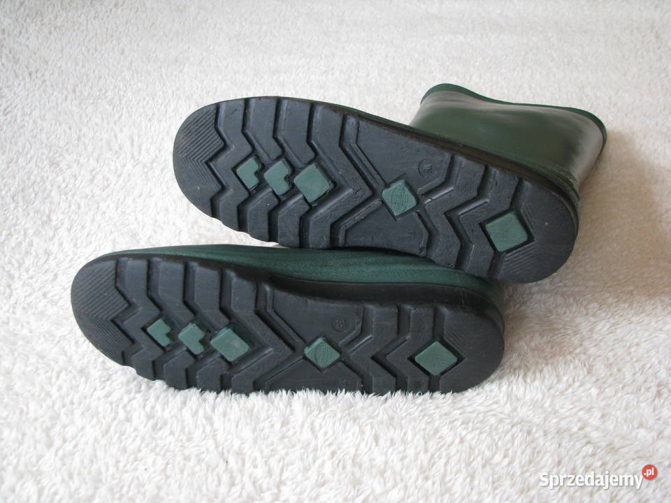 Gumowce buty ogrodowe zielone 35 kalosze gumiaki Brzegi