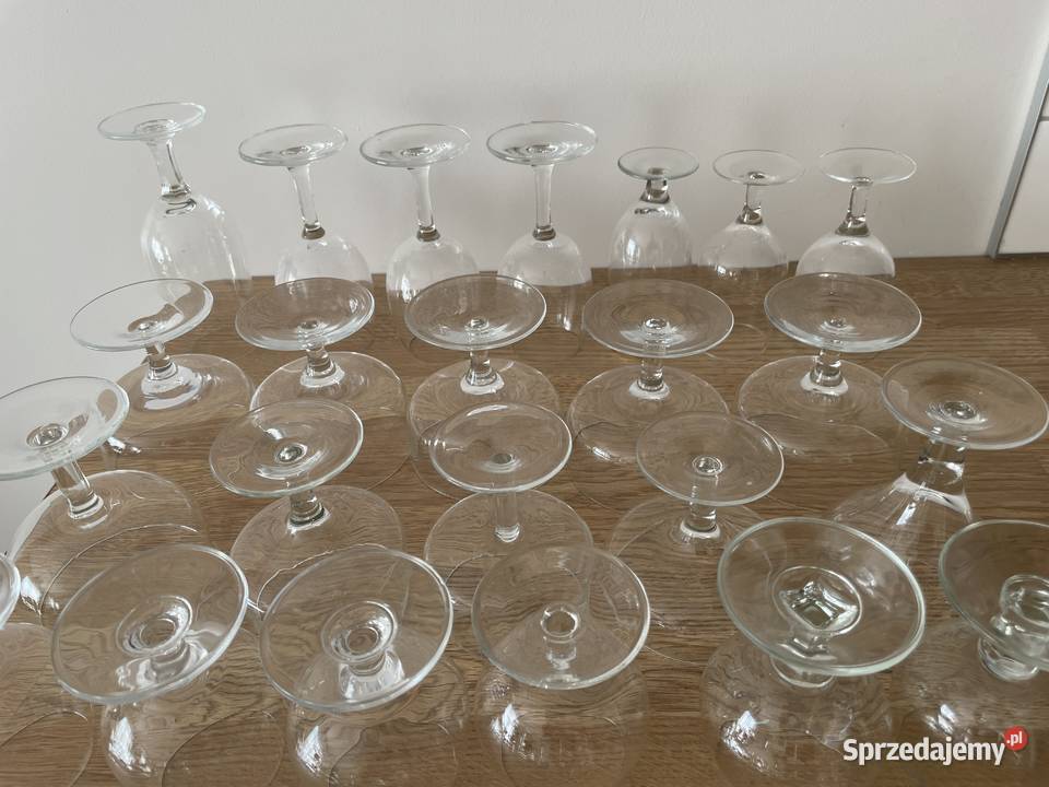 szkło kieliszki do alkoholi PRL Porcelana i szkło