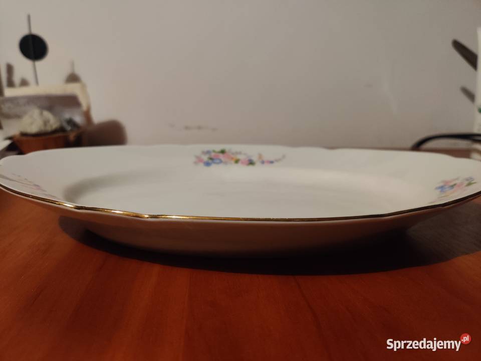 salaterka półmisek Ćmielów złoty pasek Kielce