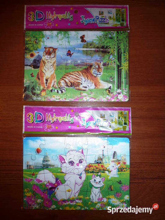 Puzzle 24 elementy Samoloty 3D Zwierzęta i inne Warszawa