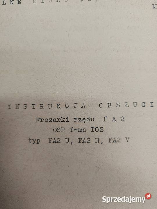 Frezarka tokarka uniwersalna łódzkie Libiszów