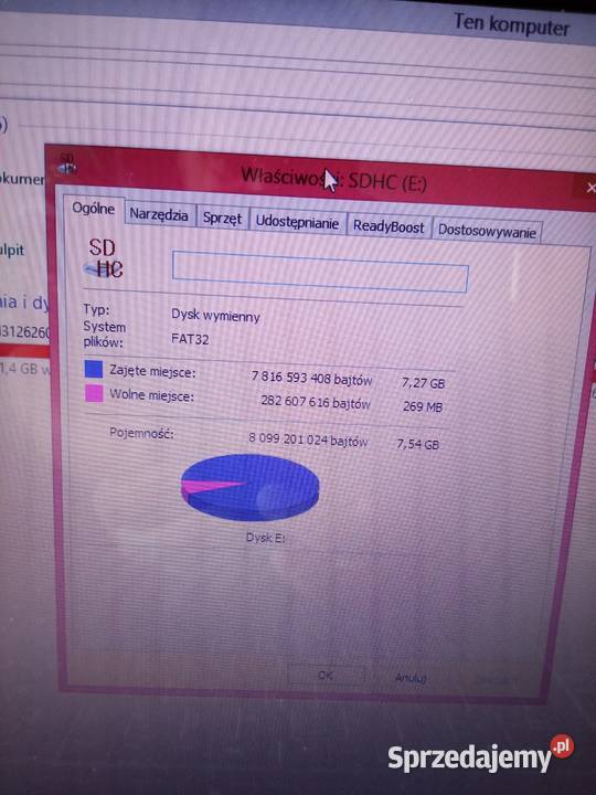 Karta microSD adapter Toshiba platinet 8GB 16 GB Turobin sprzedam