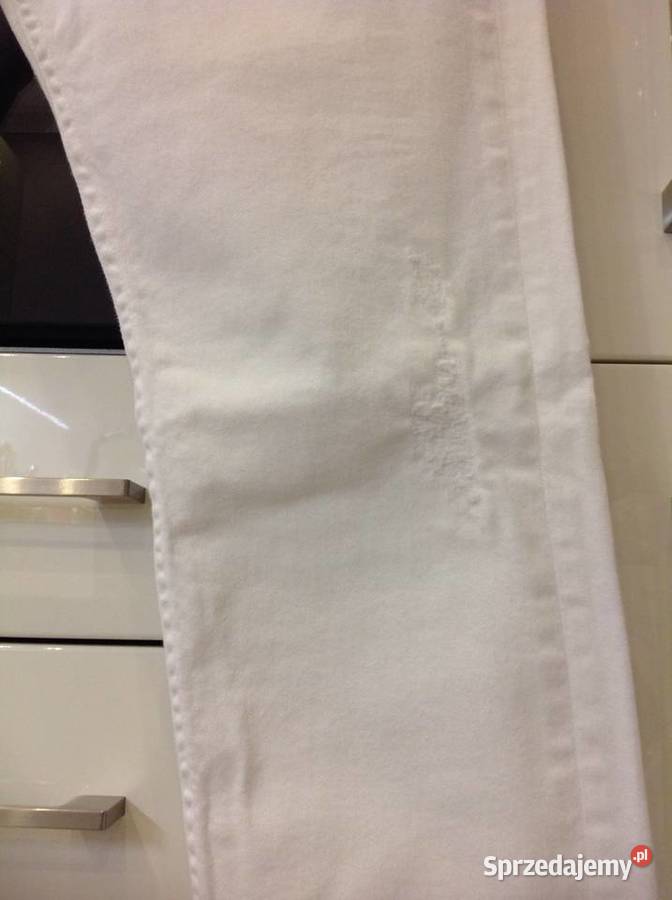 Spodnie Białe Jeans 7 For ALL MAN KIND 33 Nowe Nowa Sól