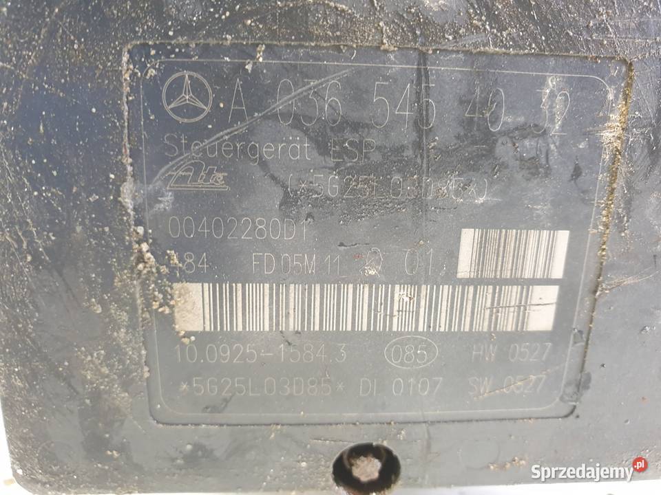 Mercedes CLK W209 POMPA ABS hamulcowa lubelskie Rudka