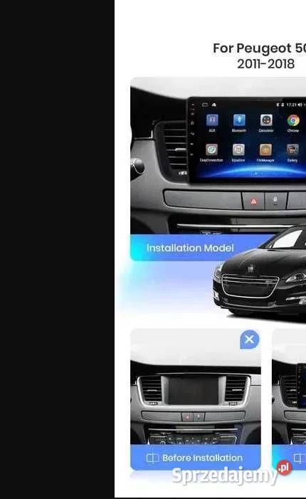 Radio 2din Android 12 PEUGEOT 508 gps wifi Radioodtwarzacze Radioodtwarzacze