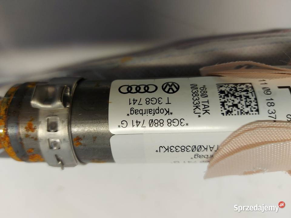 VW Arteon 3G8 2018r KURTYNA AIRBAG LEWA Poduszki powietrzne