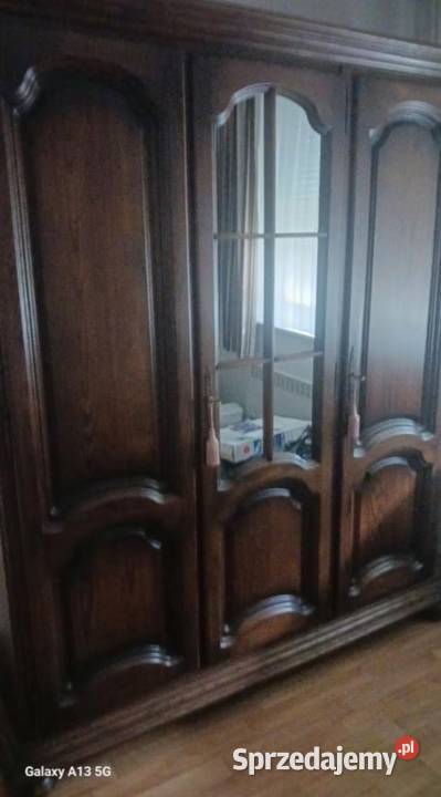 Sypialnia dębowa Szafa z lustrem 2 szafki szafka Zamość
