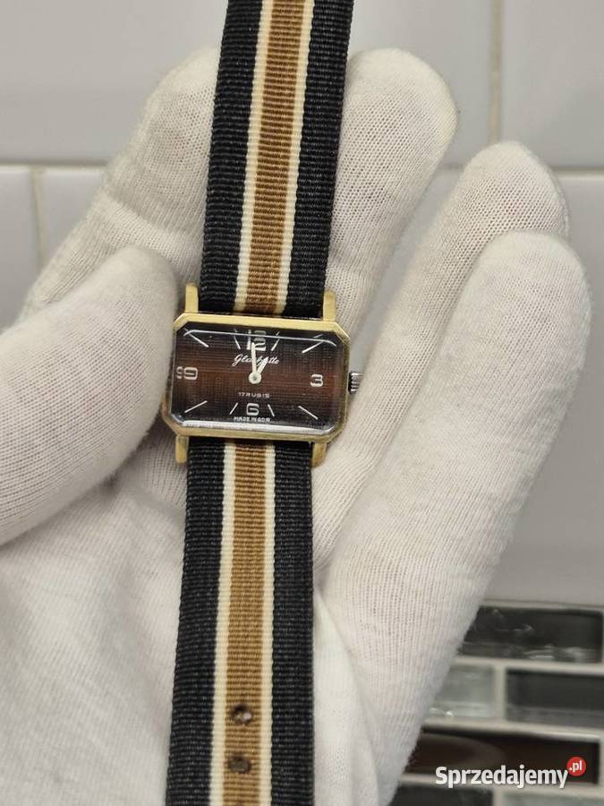 Damski zegarek pozłacany Glashutte Chorzów