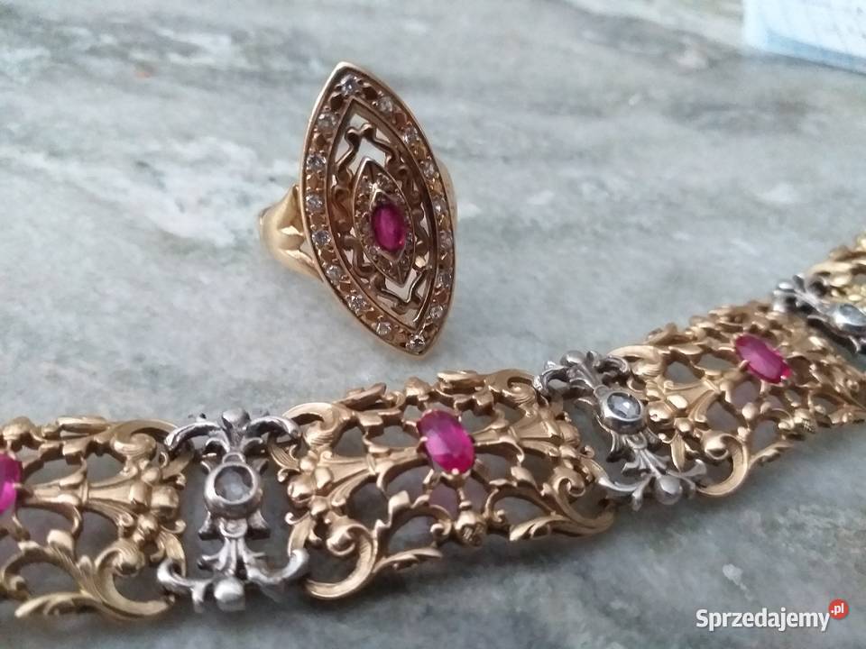 Stara złota bransoleta Szczecin