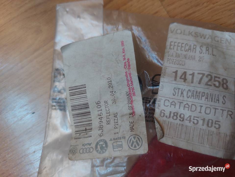 Odbłyśniki zderzaka OE Seat Ibiza IV ST 6J kombi śląskie Gliwice