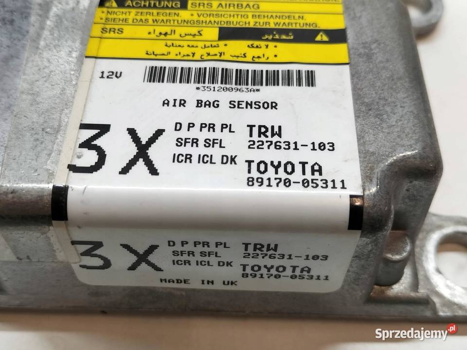 SENSOR AIRBAG 8917005311 227631103 Toyota Motoryzacja