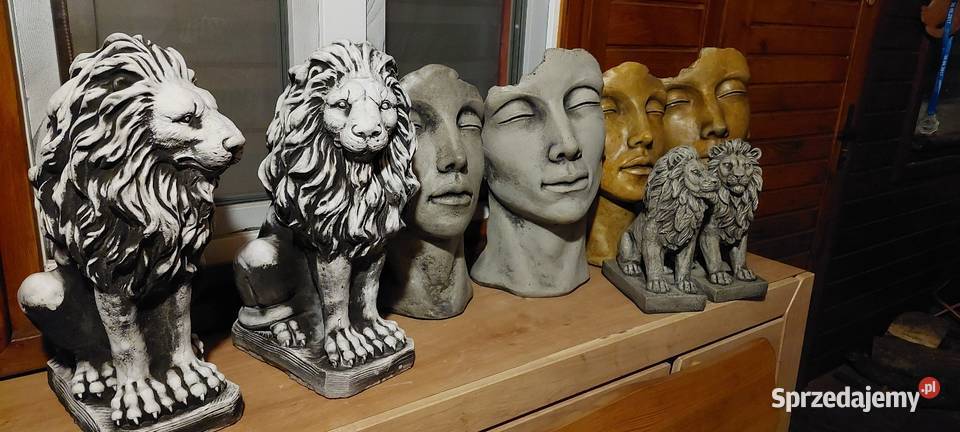 Żeźby Ogrodowe głowy z beonu Poznań sprzedam