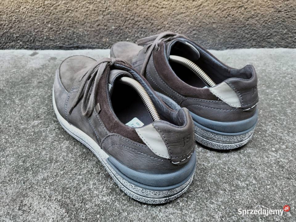 Buty męskie Josef Seibel Skóra 46 szary/srebrny