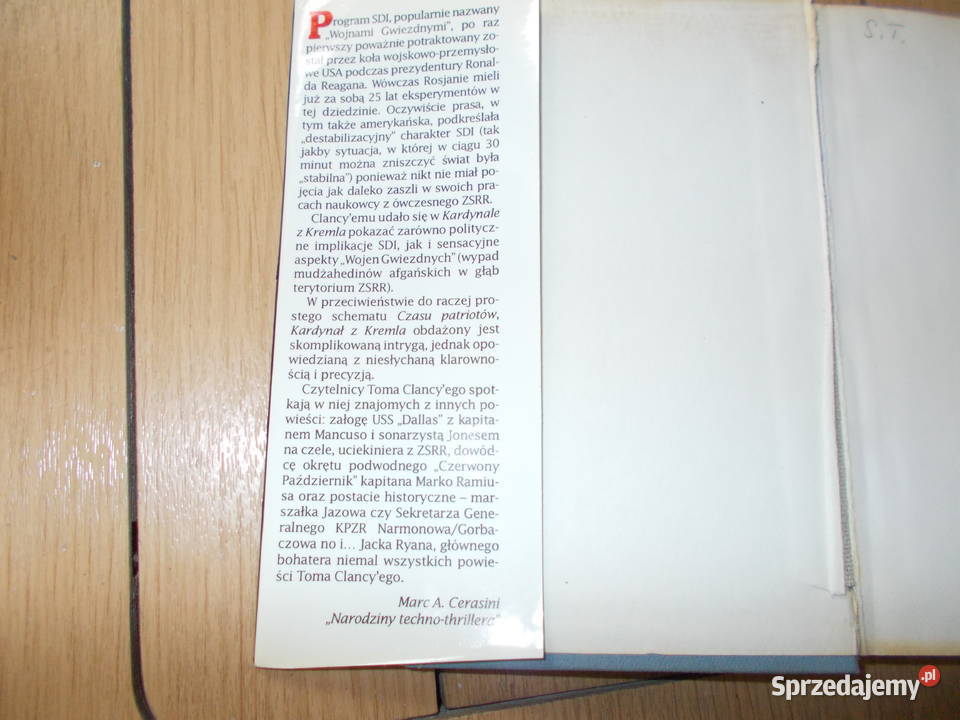 Tom Clancy Kardynał z Kremla Proza i poezja opolskie Głubczyce