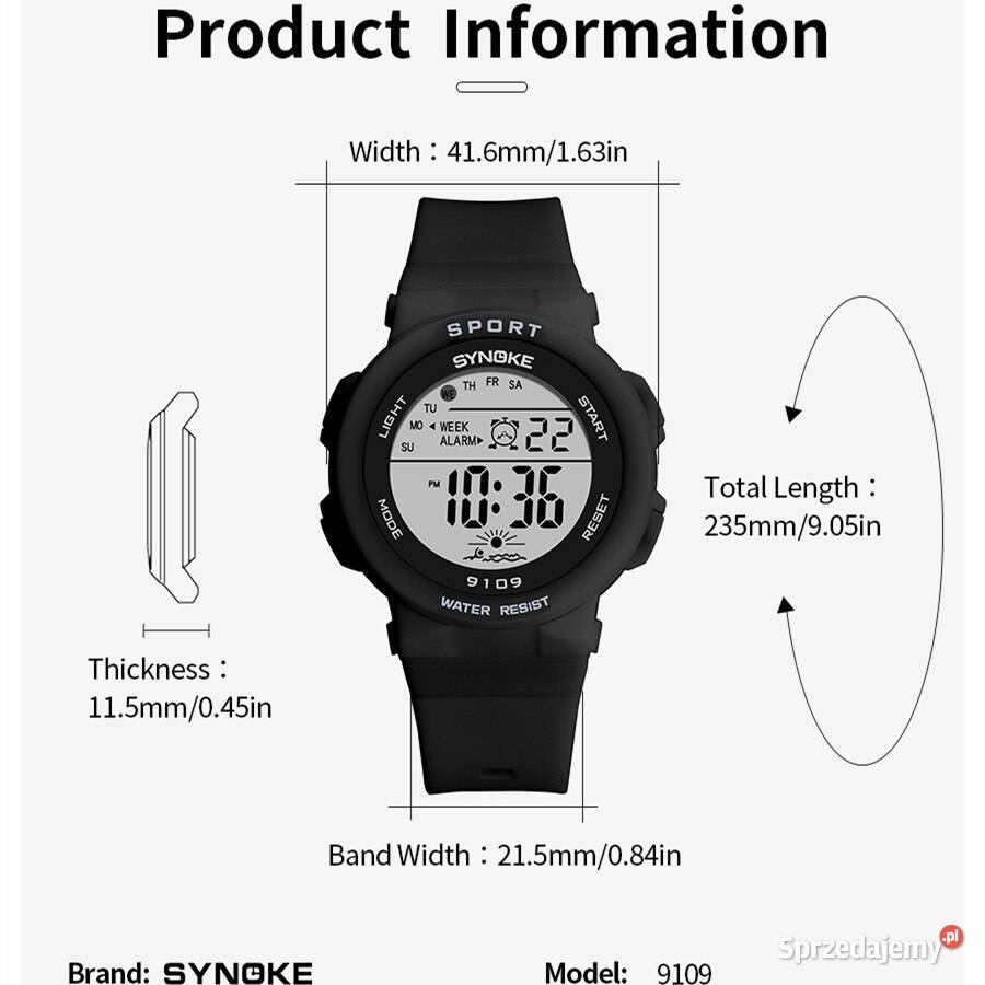 Zegarek cyfrowy Synoke elektroniczny damski sprzedam